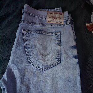 TRUE RELIGION JEANS 36w 32L Geno Relaxed Slim